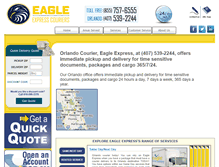 Tablet Screenshot of eagleexpresscouriers.com